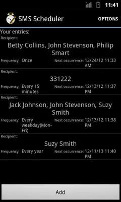 SMS Scheduler android App screenshot 3